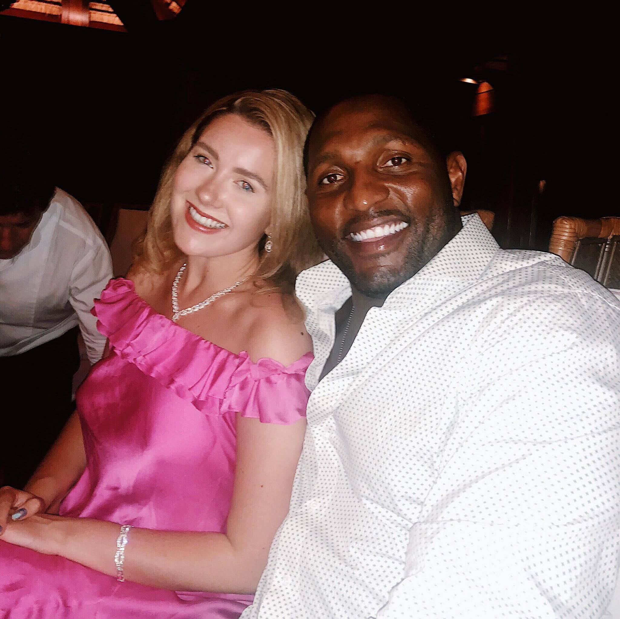 Hannah with Ray Lewis